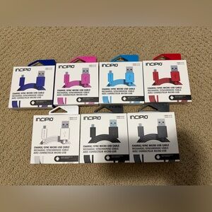 Incipio Micro USB Charger Cable Android 3.3 Feet (Bundle of 7) BRAND NEW